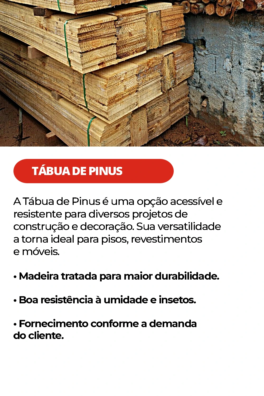 TABUA DE PINUS